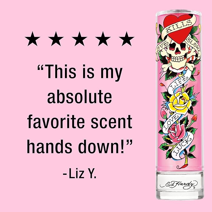 ED HARDY Women's Perfume Fragrance by Christian Audigier, Eau De Parfum, 1 Fl Oz