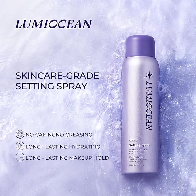 Setting Spray for Makeup, Long-Lasting Face Mist, Moisturizing & Soothing Formula, Waterproof & Sweat-Resistant, 3.38 Oz