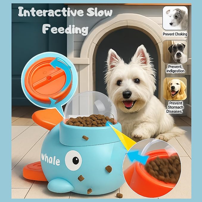 Interactive Dog Toy with Suction Cups, Treat Dispensing Slow Feeder Puzzle for Small & Medium Dogs – Keeps Dogs Busy & Reduces Boredom