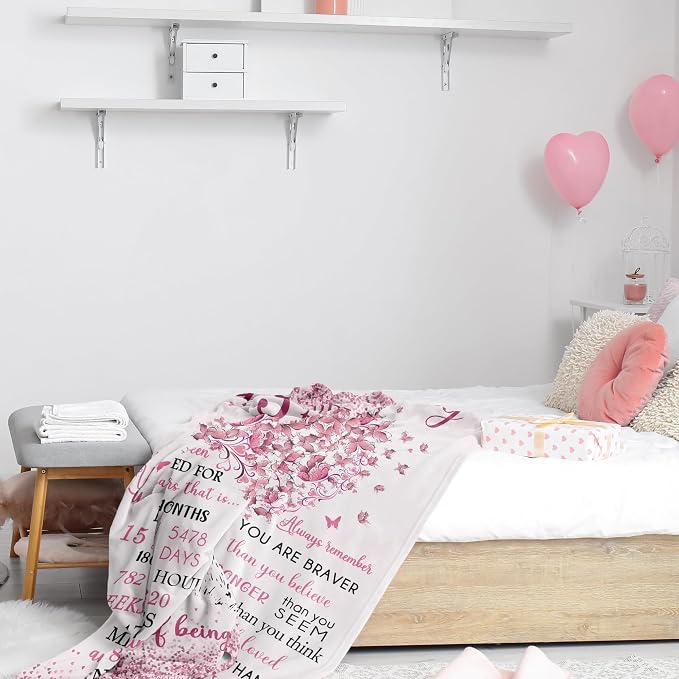 Vuinezo 15 Year Old Girl Gifts Blanket 50"X60", 15th Birthday Decorations for Girls, Quinceanera Gift, 15th Birthday Gifts for Teen Girls, Bday Gift for 15 Year Old Girl, Sweet 15 Bday Decorations