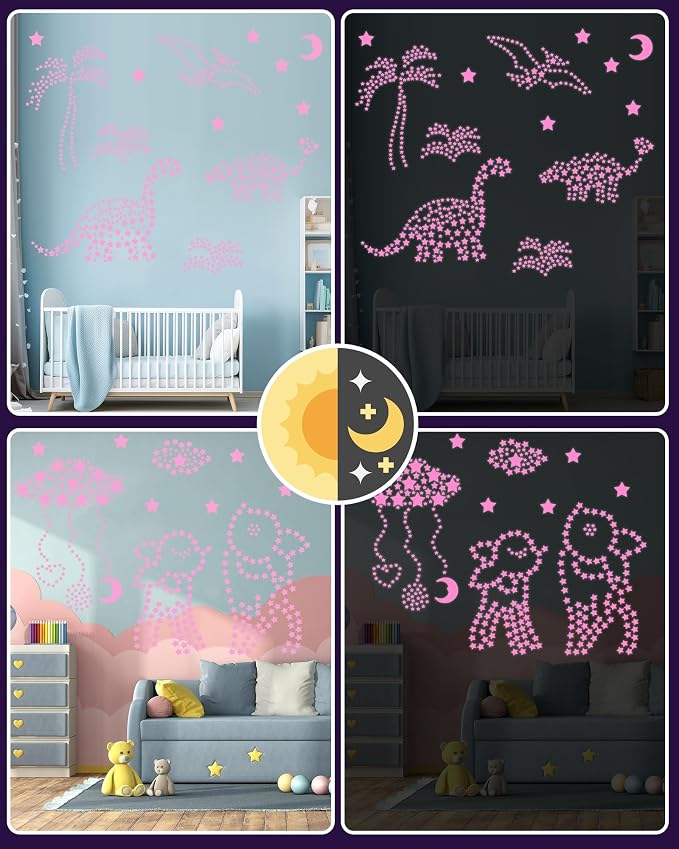 201 Pcs Glow in The Dark Stars Stickers, Boys Room Bedroom Ceiling Decor | Boys Girls Room Decor, Stars for Ceiling, Stocking Stuffers for Kids 8-12, Wall Stickers, Star Stickers, Ceiling Decor
