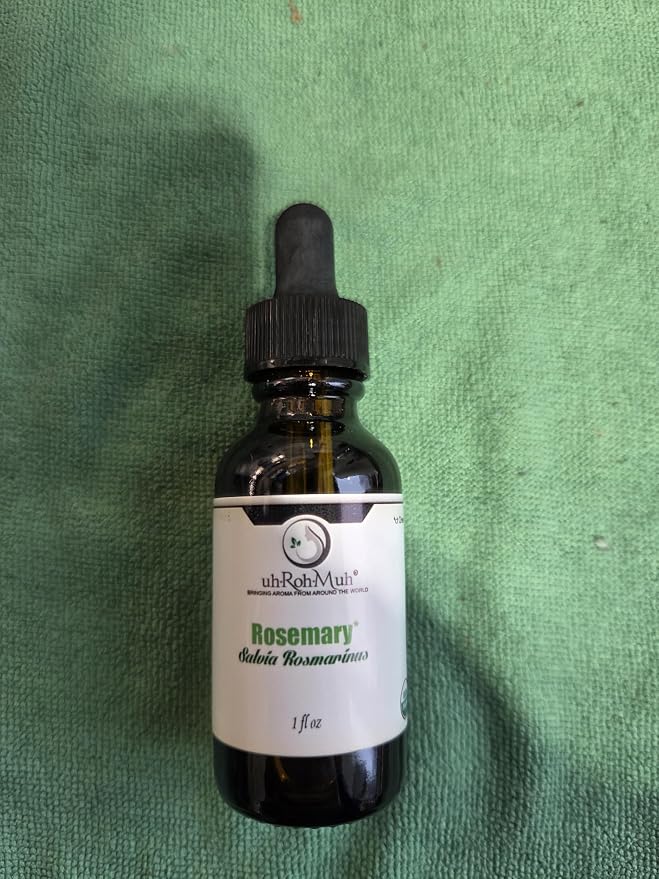 Organic Rosemary Essential Oil Chemotype Cineole | 100% Pure Steam Distilled Rosemary Oil | Fresh Herbaceous Aroma for Diffuser Aromatherapy, Massage Blends & DIY Recipes | Spain - 1 Fl Oz