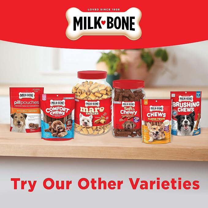Milk-Bone Peanut Butter Flavor Naturally & Artificially Flavored Dog Biscuits - Crunchy Dog Treats - 7 Pounds (Packaging Design May Vary),(Pack of 2)