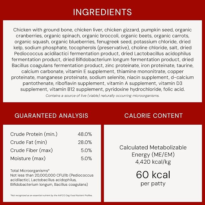 Stella & Chewy's Freeze-Dried Raw Dinner Patties - Chicken Recipe - High Protein Grain-Free Puppy & Dog Food - Perfect For Picky Eaters - 5.5 oz