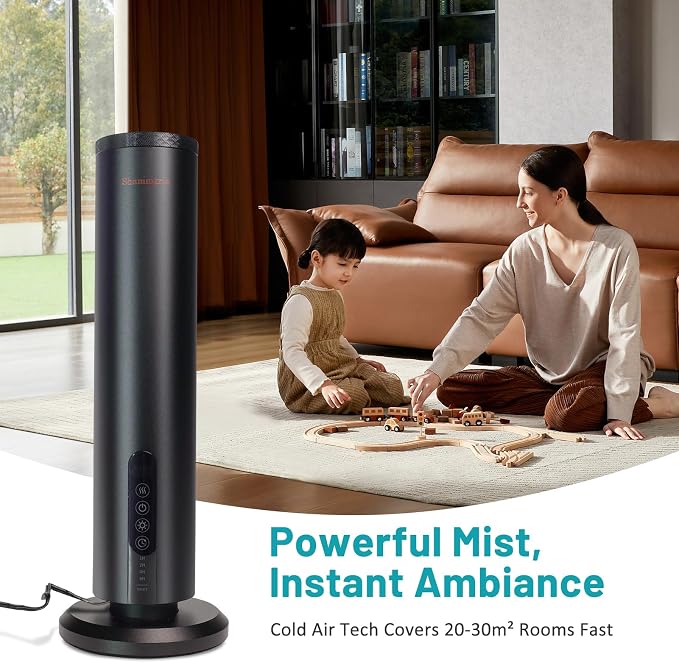 Air Diffuser Bluetooth Waterless Essential Oil Aromatherapy Diffuser with Timer, 1200 Sq Ft Coverage Fit for Home, Office, Bedroom & Spa