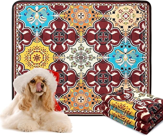 Washable Pee Pads for Dogs, Reusable Puppy Pads 36"x 41" 2 Pack | Leak-Proof, Super Absorbent Potty Training Pads With Non-Slip Backing For Crates, Floor, Playpen, Whelping & Furniture