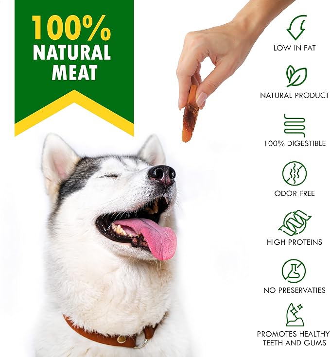 Beloved Pets Sweet Potato Dog Treats & Chicken Jerky Wraps 1.5 Pound - Dog Food & High Protein Soft Chews for Large, Medium & Small Breeds, Sweet Potato Wrapped Chicken
