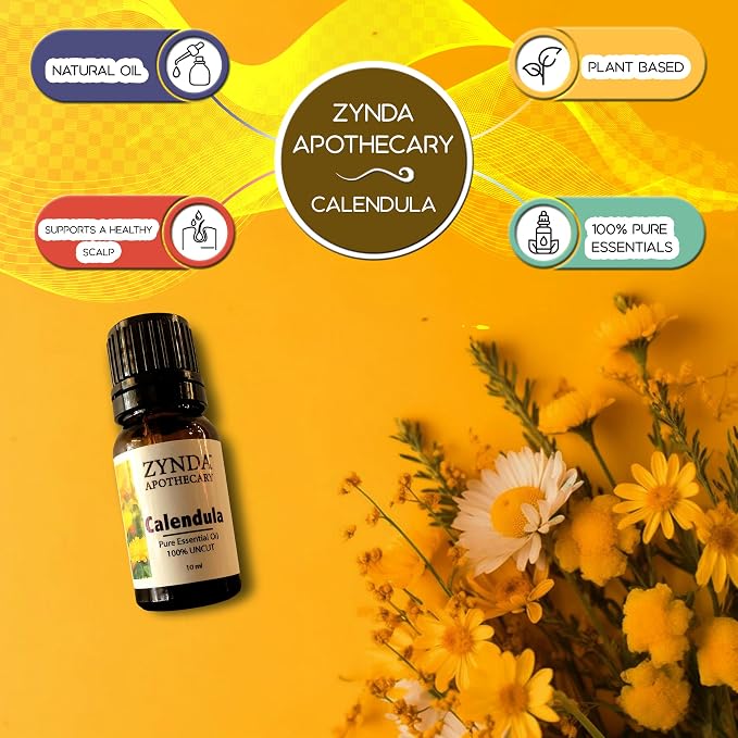 Calendula Essential Oil Pure and Natural, 100% Uncut Pure Essential Oil - 10ml