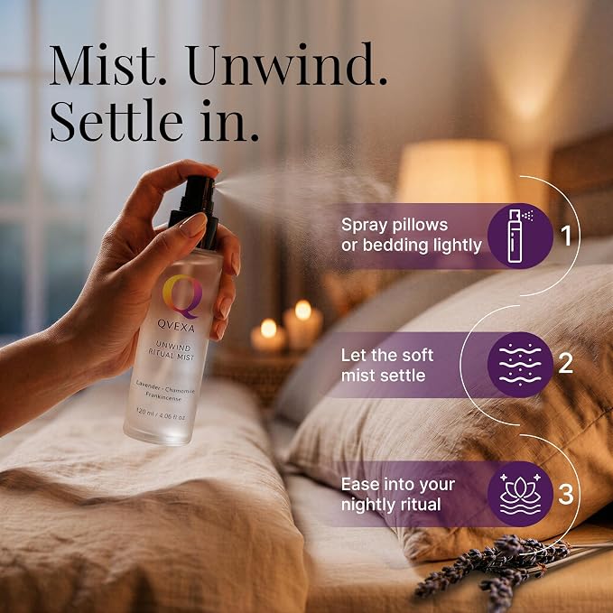 Sleep Spray & Lavender Pillow Spray for Deep Sleep, Bed & Linens Mist | Lavender sleep spray & pillow mist, essential oils aromatherapy bedding & linen spray, stress relief deep sleep reset ritual.