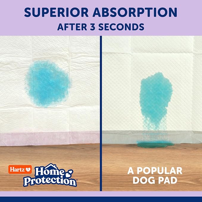 Hartz Home Protection Super Absorbent Odor Eliminating Lavender Scented No Leak Dog Pads, XXL 40 Count (Pack of 2)
