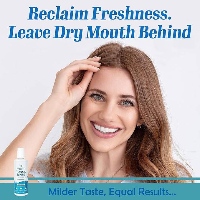 Everest Mouth Wash & Tonsil Stone Remover – Natural Mouthwash or Oral Rinse Liquid to Help Soothe Tonsils, Bad Breath, & Relieve Dry Mouth - Alcohol Free Treatment (17 fl oz (3 Pack), Light Spearmint)