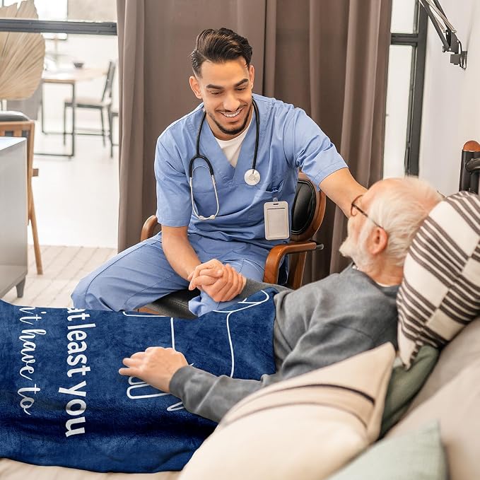 Get Well Gifts for Men, Get Well Gifts After Surgery, Gift for Recovery After Surgery, GetWellSoon/Feel Better Gift for Men/Teenage Boys Throw Blanket 60" x 50"