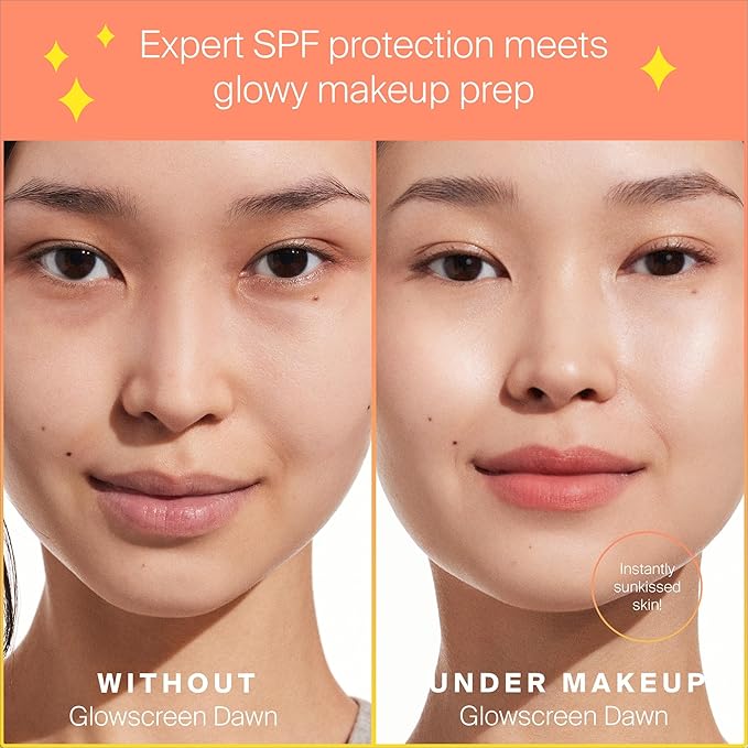 Supergoop! Glowscreen SPF 40, Dawn (Pink Pearl Glow) - 1.7 fl oz - Glowy Primer + Broad Spectrum Tinted Sunscreen - Helps Filter Blue Light - Hydration - Hyaluronic Acid & Vitamin B5