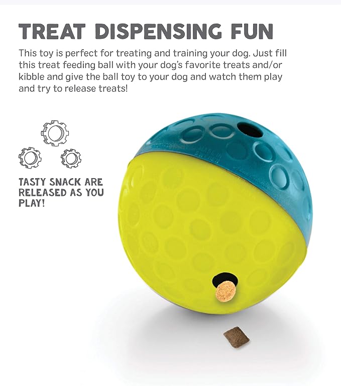 Starmark Bob-a-Lot & Outward Hound Nina Ottosson Treat Tumble Blue Interactive Puzzle Dog Toy, Small & All Breed Sizes