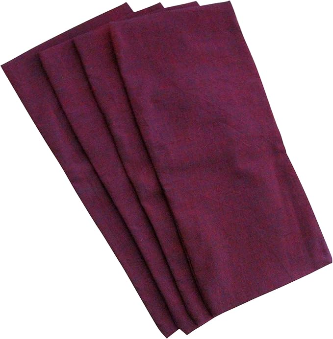 Eye Pillow Cover Pack of (4) - 4.5 x 9 - Soft Cotton Washable - fits Most Eye Pillows - Yoga Massage Meditation spa - USA Made - Bulk - - Mulberry Purple Magenta