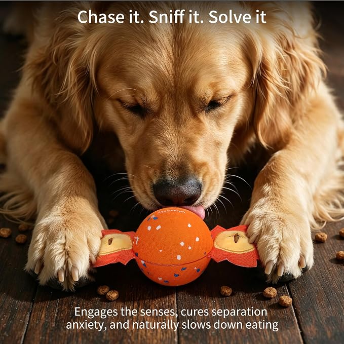 2-Pack Interactive Dog Toys, Smart Automatic Bouncing Vibrating Dog Ball