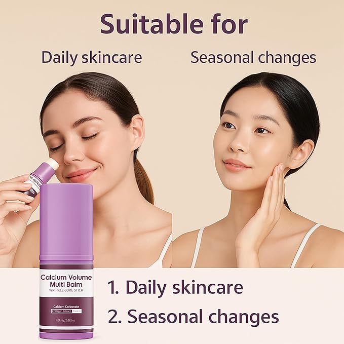 Calcium Multi Balm Stick, Moisturing Stick, Firming & Moisturizing,Hydrating, Lifting Cream for Eyes, Face & Neck-1Pack