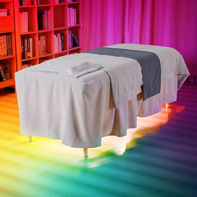 Master Massage Aurora RGB Ambient Lighting System for Massage Tables – Atmosphere Light, Multiple Colors LED Strips Create Relaxing Environment for Spa Salon Bed. Easy Install (Ambient Light Only)