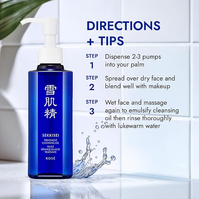 SEKKISEI Treatment Cleansing Oil, Facial Cleanser & Makeup Remover, 5.4 Ounce