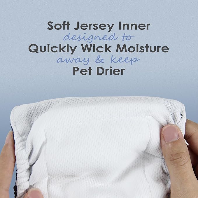 wegreeco Washable Male Dog Belly Band (Stylish Pattern)- Pack of 3 - Washable Male Dog Belly Wrap, Dog Diapers Male (Cool Design, X-Small)