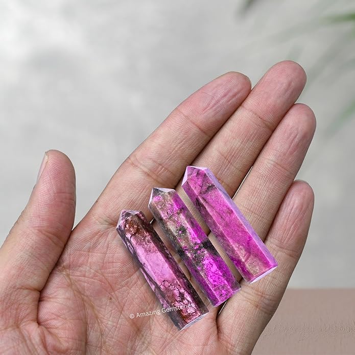 Amazing Gemstone Crystal Points Bulk Healing Crystals & Stones - Premium Single Terminated Healing Wand Point Bulk Crystals for Crafts, Crystal Grid, DIY Work