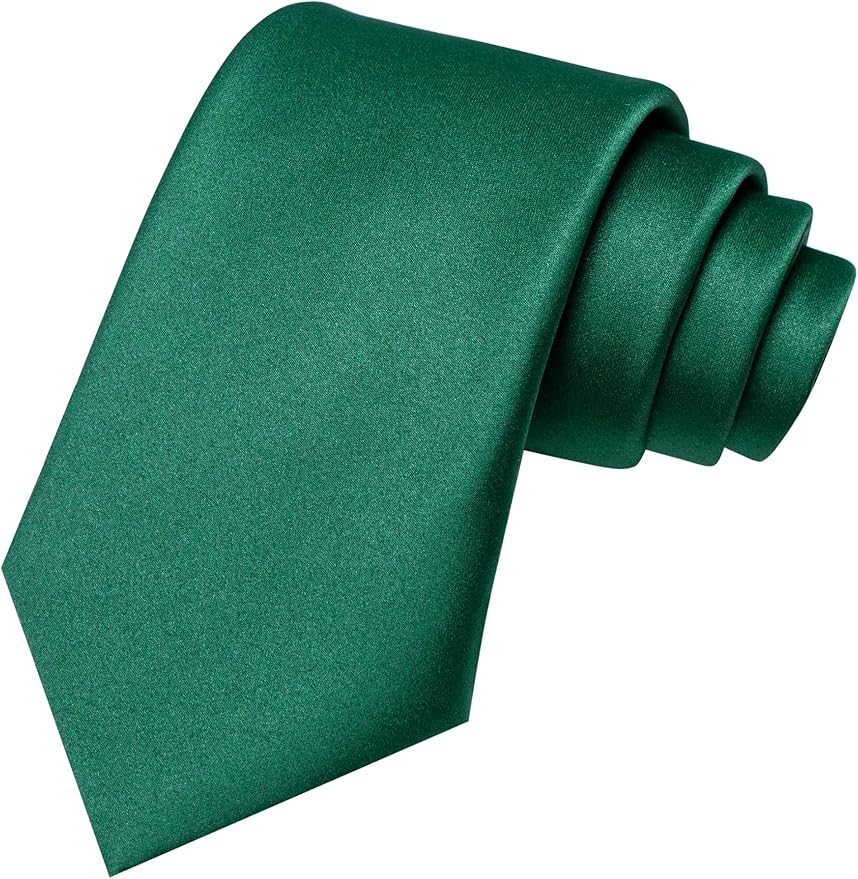 JEMYGINS Solid Color Tie Mens Necktie for Business and Wedding