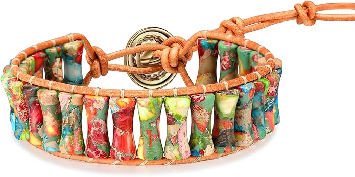 Inspirational Gifts Healing Bracelets for Women，Get Well Soon Encouragement Gifts for Women Friends Sister Mom，Handmade Natural Stone Healing boho Friendship Jewelry for women