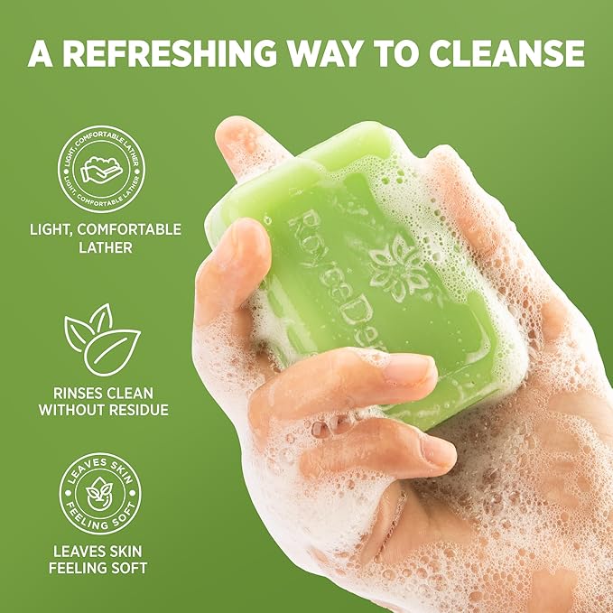 Roycederm Tea Tree Body Wash & Bar Soap Set – Refreshing Cleanse with Tea Tree Oil & Wormwood