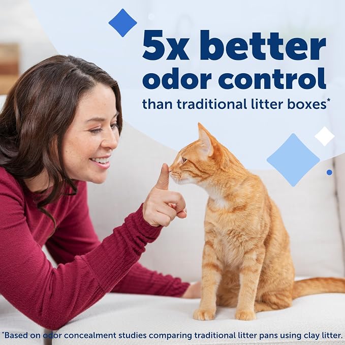 PetSafe ScoopFree Disposable Crystal Cat Litter Tray - Easy Cleaning Box - Refill Tray for Automatic Litter Box - Lavender Scent - 4.3 lb Bags - 9 Pack