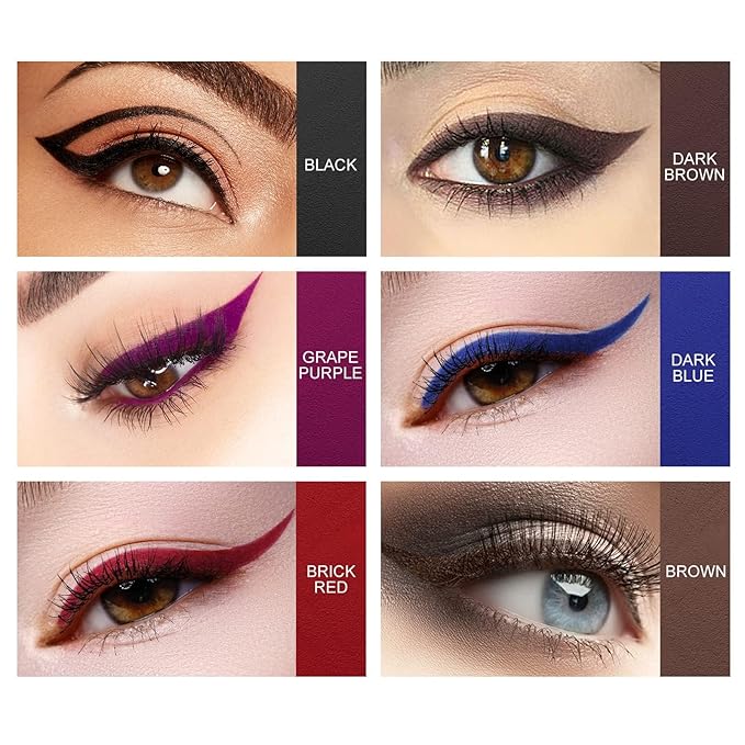 Ownest 14 Colors Eyeliner Pen, Pearl Metallic Eyeliner Pencil Kit, Glitter Eye Liner for Women, Professional Colorful Eye Makeup Pencil Set, Waterline Eyes Liner Pen with Sharpener