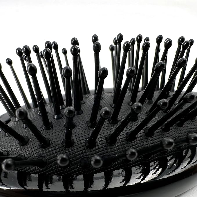 Phillips Brush Luxe Oval Paddle Petite Sized Hair Brush, Sleek Black Color with Gold Accents – 7 inch Detangler Paddle Brush from the Luxe Series by Phillips Brush