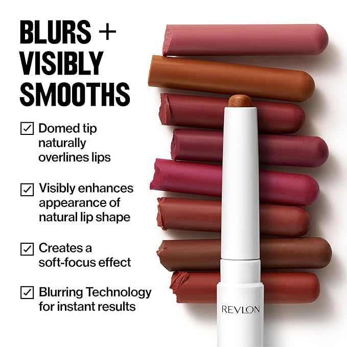 REVLON PhotoReady Blur Liner, Soft Matte Lip Makeup to Overline for Instant Natural, Fuller-Looking Lips, 005 Misty, 0.05 oz