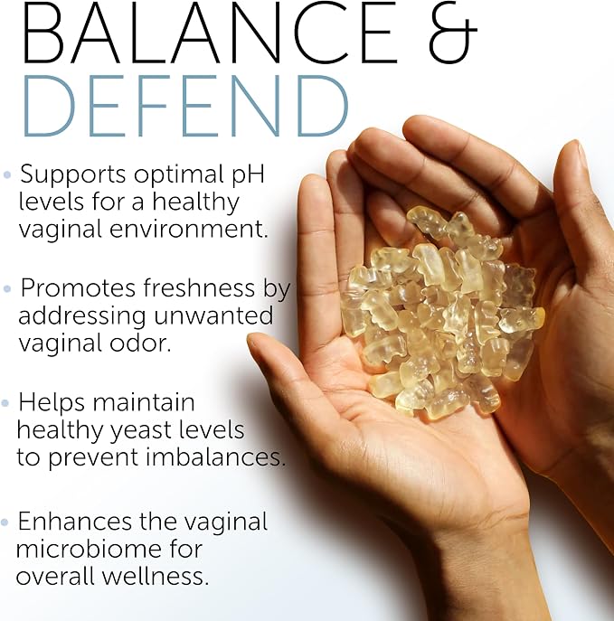 Vaginal Probiotics pH Balance Gummies For Women | Prebiotics and Probiotics for Women | Pineapple gummies for women for ph Balance and Vaginal Health | Vaginal Odor Control 60 Gummies
