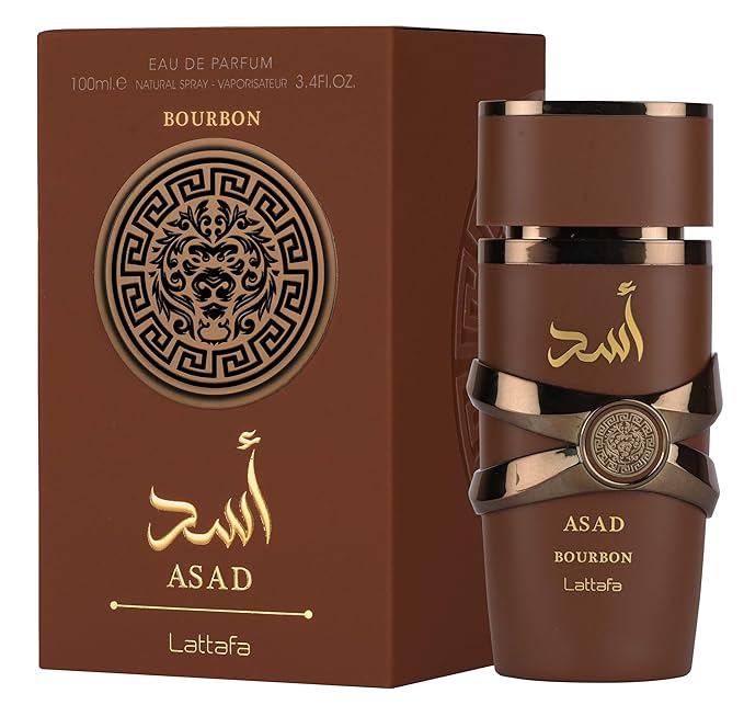 Lattafa Asad Bourbon for Unisex Eau de Parfum Spray, 3.4 Ounce / 100 ml | for Unisex