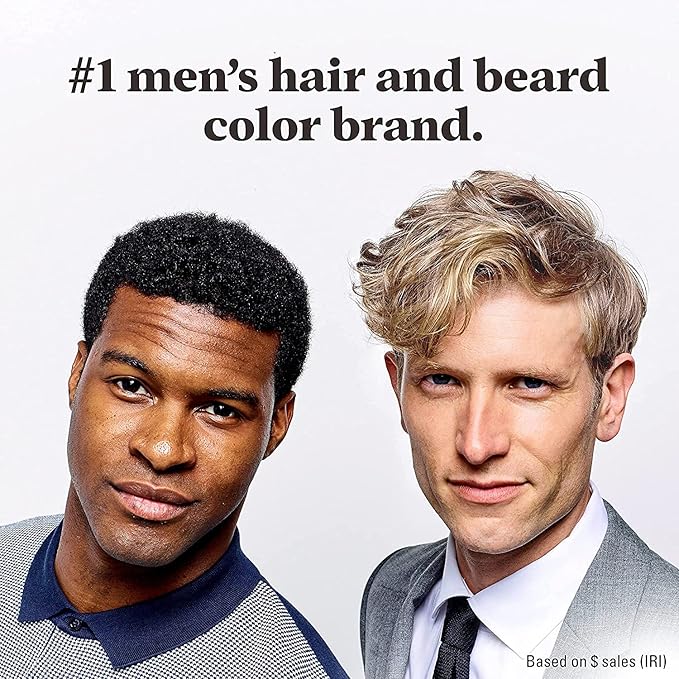 Just For Men Shampoo-In Color (Formerly Original Formula), Mens Hair Color with Keratin and Vitamin E for Stronger Hair - Rich Dark Brown, H-47, Pack of 3