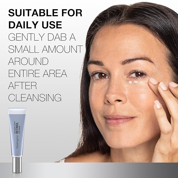 Neutrogena Rapid Wrinkle Repair Retinol Eye Cream for Dark Circles,Daily Anti-Aging Under Eye Cream with Retinol & Hyaluronic Acid to Fight Fine Lines,Wrinkles,& Dark Spots,0.5 fl. oz,(Pack of 12)