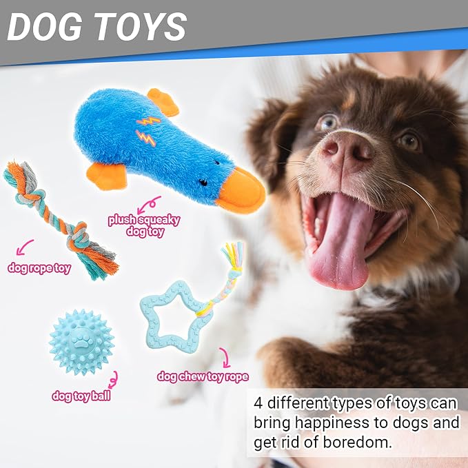 FLYSTAR Puppy Starter Kit for Small Dogs, 26 Pcs Puppy Essentials Supplies