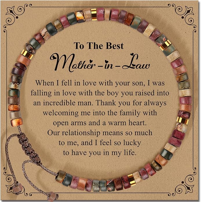 Inspirational Gifts Bracelets for Women: Valentines Mothers Day Birthday Gifts for Women Friends Sister Mom - Healing Natural Stone Beads Bracelets Thinking of you Get Well Soon Gift for Women