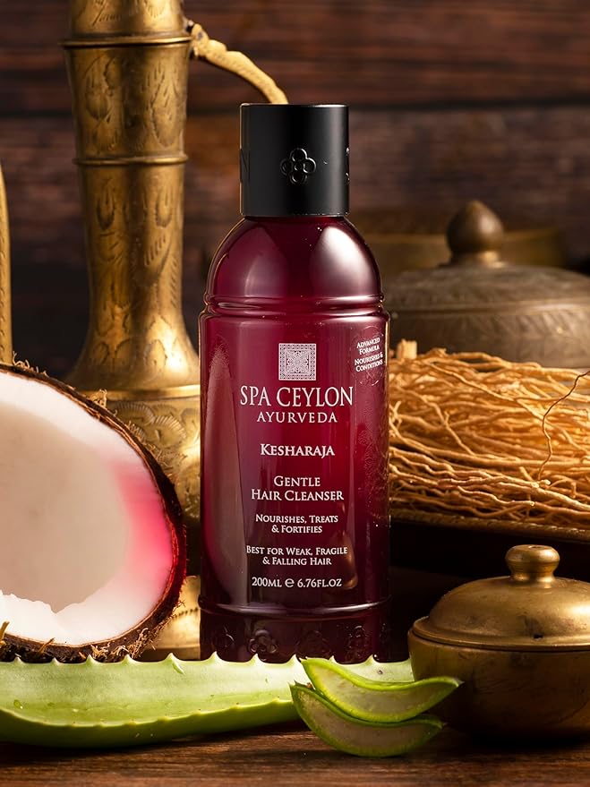 SPA CEYLON Kesharaja Gentle Hair Cleanser | Moisturizing | Hair Hygiene | Sulfate-Free Shampoo | for Weak Fragile & Falling Hair