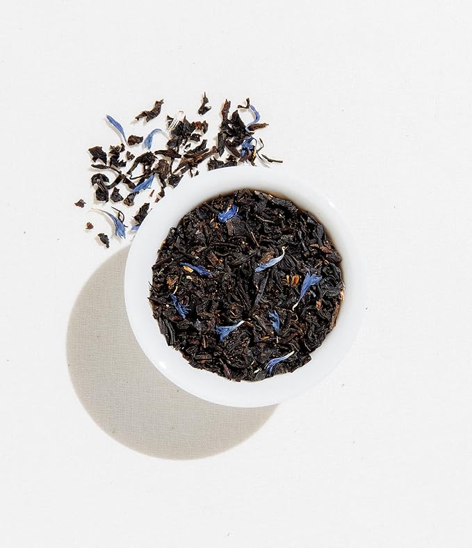 Art of Tea Earl Grey Creme 2.5oz Loose Leaf Tea in Reusable Tin, Premium Black Tea with Bergamot & Vanilla Cream Flavor, Smooth Caffeinated London Fog Tea, Gourmet Loose Tea