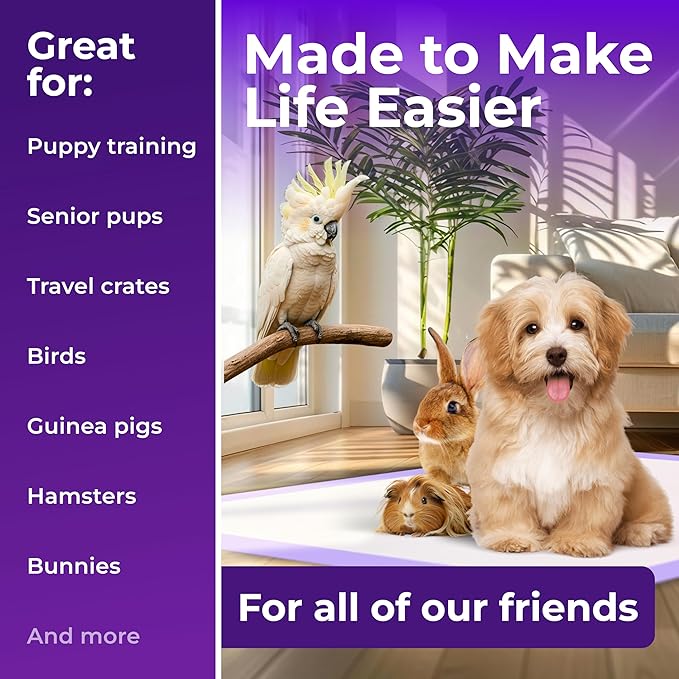 Pee Pads - Super Absorbent & Leak-Proof Pee Pads for Dogs - Puppy Pads - Waterproof Dog Pads, Dog Training Pads for Cats, Rabbits (Pack of 160 - 22x22)