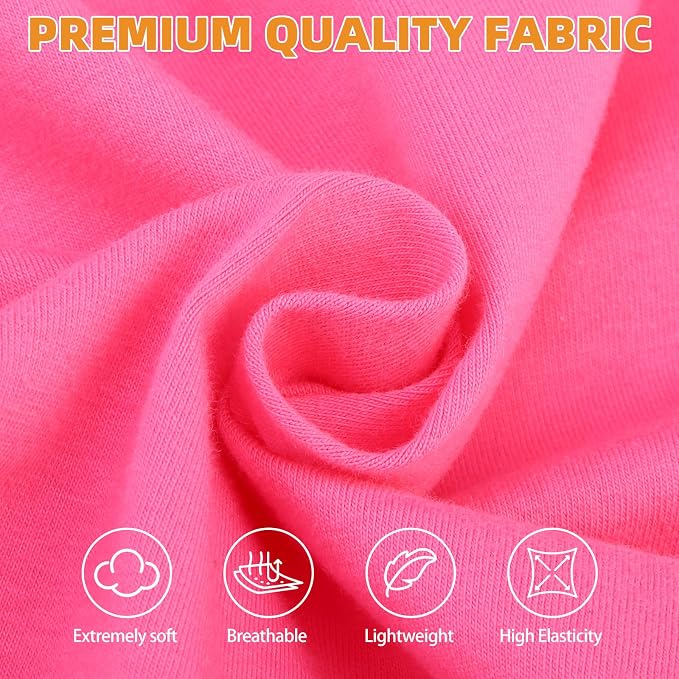 Girl Dog Clothes for Large Dogs, 2 Pack Cotton Summer Dog T Shirts UV Sun Protection for Outdoor Camping, Anti-Hair Loss & Breathable Sleeveless Pet Vest Tank Tops Apparel, Pink & Rose, XXXL