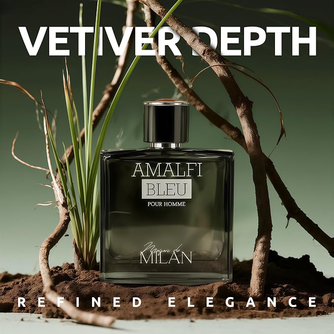 A CENTER Men's Cologne Gift Set of 4(MilanAmalfi&BraveL&SarahCho&ArmadaM) - 3.4 Fl Oz Each | Vanilla Bourbon, Leather & Amber Floral Fragrance | Luxury Eau de Toilette