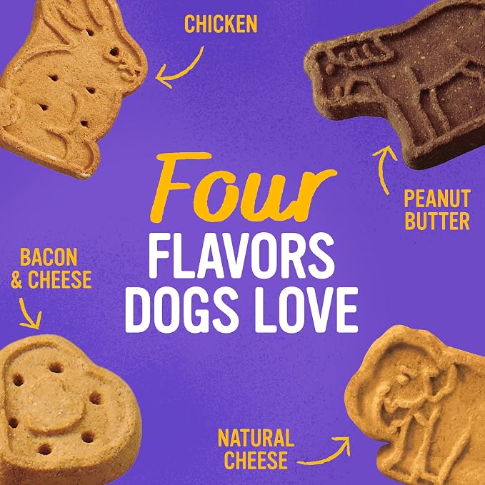 Blue Dog Bakery, More Crunch Assorted Biscuit, Large Dog Treats 5lb Box | Crunchy Oven-Baked Dog Treat Biscuits Bacon Chicken Cheese Peanut Butter, Made with Premium Wholesome Ingredients in the USA
