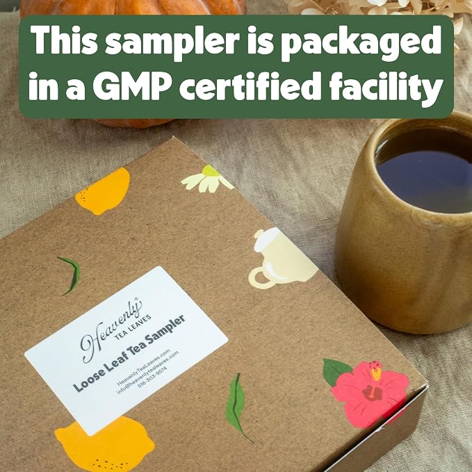 Heavenly Tea Leaves Organic 9 Flavor Variety Pack, Loose Leaf Tea Sampler | Sampler