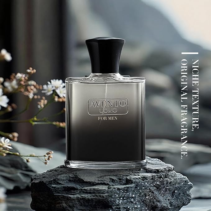 AFLUXE AVENTO UOMO Cologne for Men | Long-Lasting Woody Fresh Scent | 100ml Eau de Toilette | Luxury Gift Set