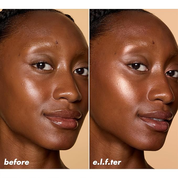 e.l.f. Halo Glow Silky Powder Highlighter, Long-Lasting Luminous Face Finish, Cake-Resistant With Micro-Shimmer, Vegan & Cruelty-Free, Coppertunist