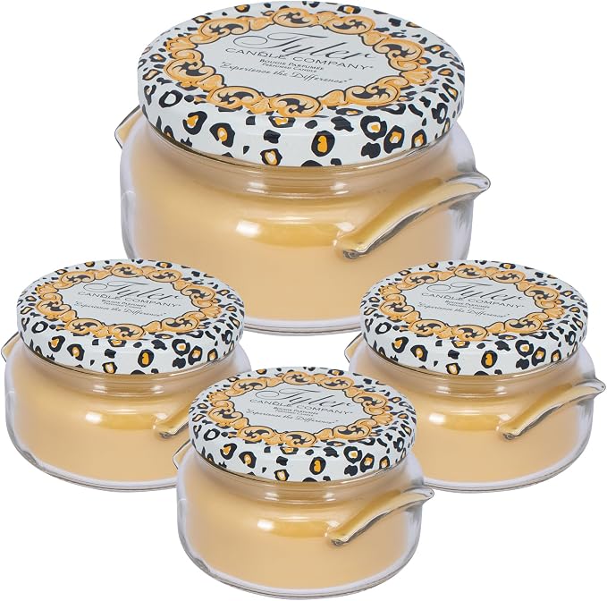 Elanze Designs Tyler Candle Trophy 11 Ounce and ICON 3.4 Ounce Aromatherapy Scented Candles; Set of 4