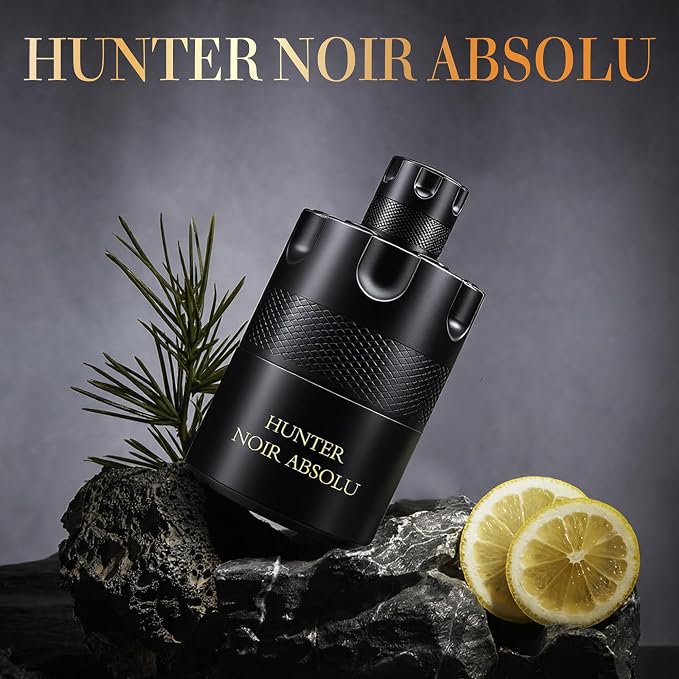 A CENTER Men's Fragrance Collection 4pcs 3.4 Fl Oz Set IncludeHunter Noir, Hunter Platina, Azura Noir Intense&Azura Scents Eau de Toilette Gift