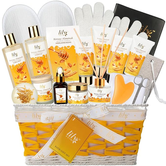 Mothers Day Gift Basket for Women, Gifts for Women - 21Piece Luxurious Bath and Body Skin Care Set for Women, Spa Gift Set for Mom, Spa Kit | Valentines Day, Birthday Gifts, Christmas Gift Sets